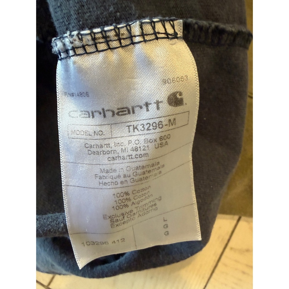 3 Carhartt Mens Relaxed Fit Pocket T-Shirt   Navy Charcoal Olive L FOR WORK - Picture 3 of 4